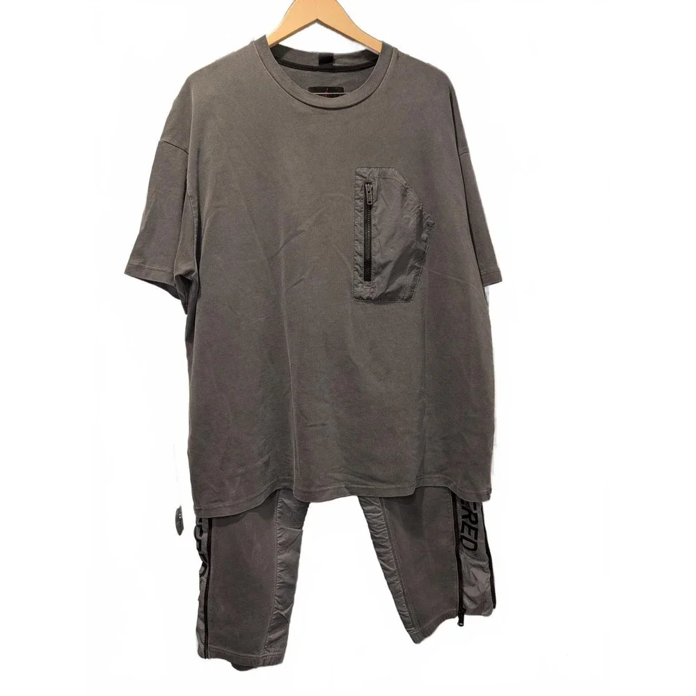 Air Jordan Set T-shirt and Sweatpants Charcoal Grey Engineered XL 0138